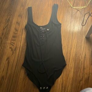 black bodysuit